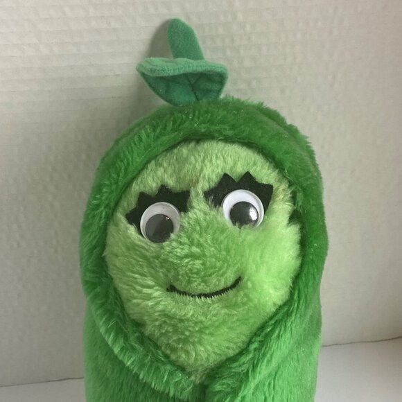 Vtg Del Monte Sweetie Pea Plush Toy 11" Collectible 1982 Stuffed Vegetable - Picture 2 of 6